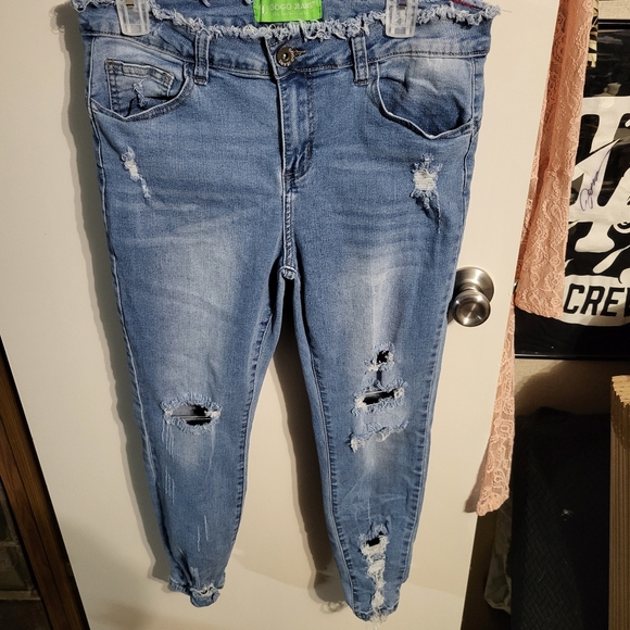 GOGO Denim - GOGO DISTRESSED SKINNY JEANS SZ 13